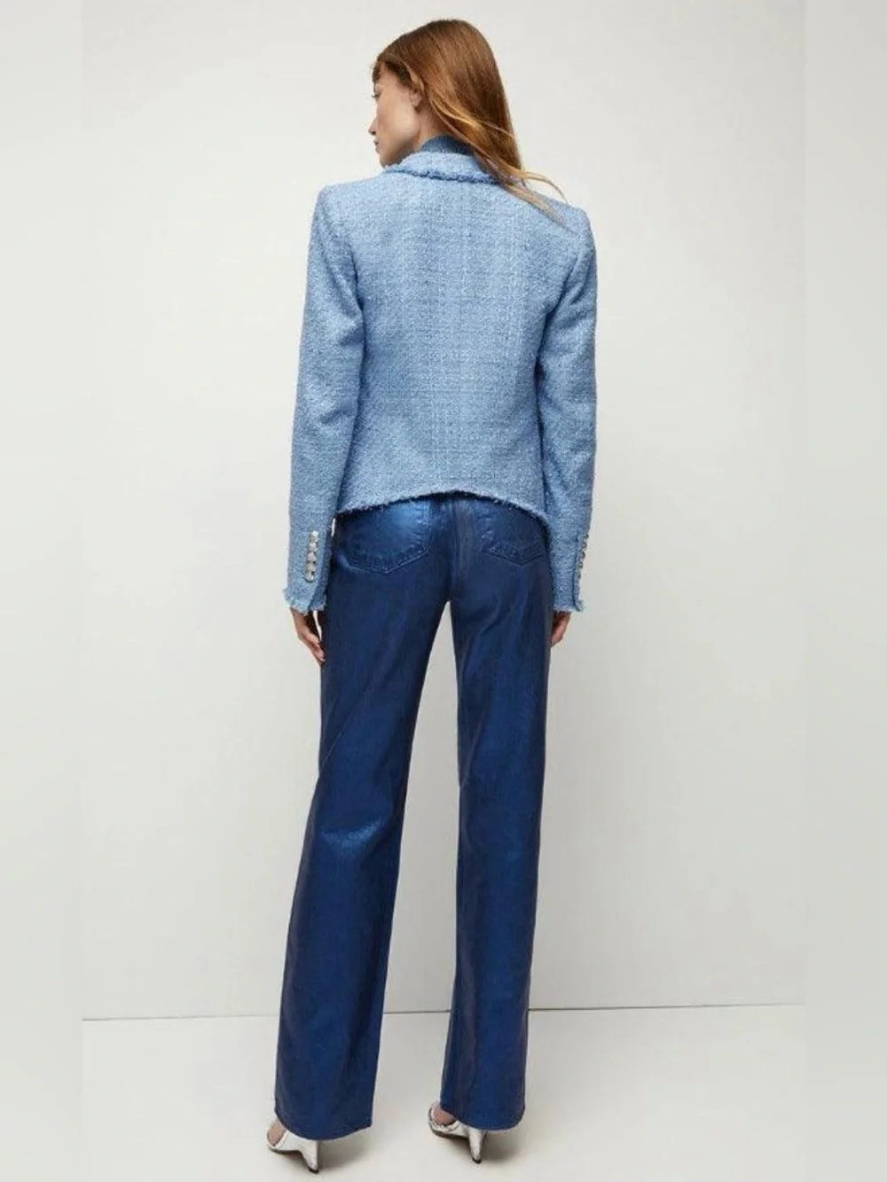 Veronica Beard Hosanna Tweed Dickey Jacket